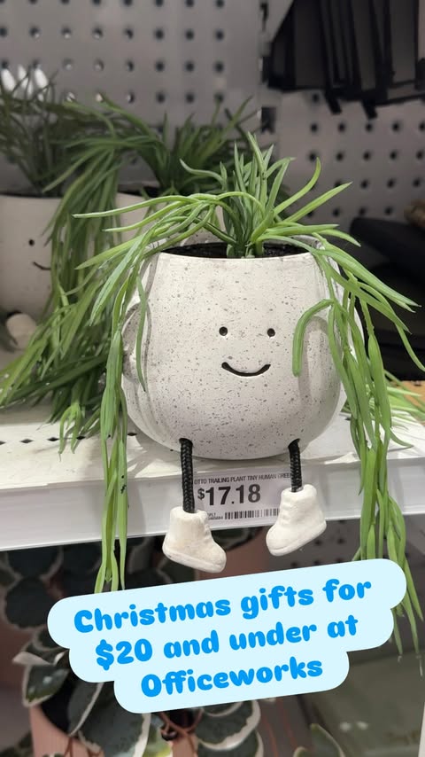 Instagram post by @bargain.boss for Officeworks. Caption reads: Come with me to @officeworks to find stocking....