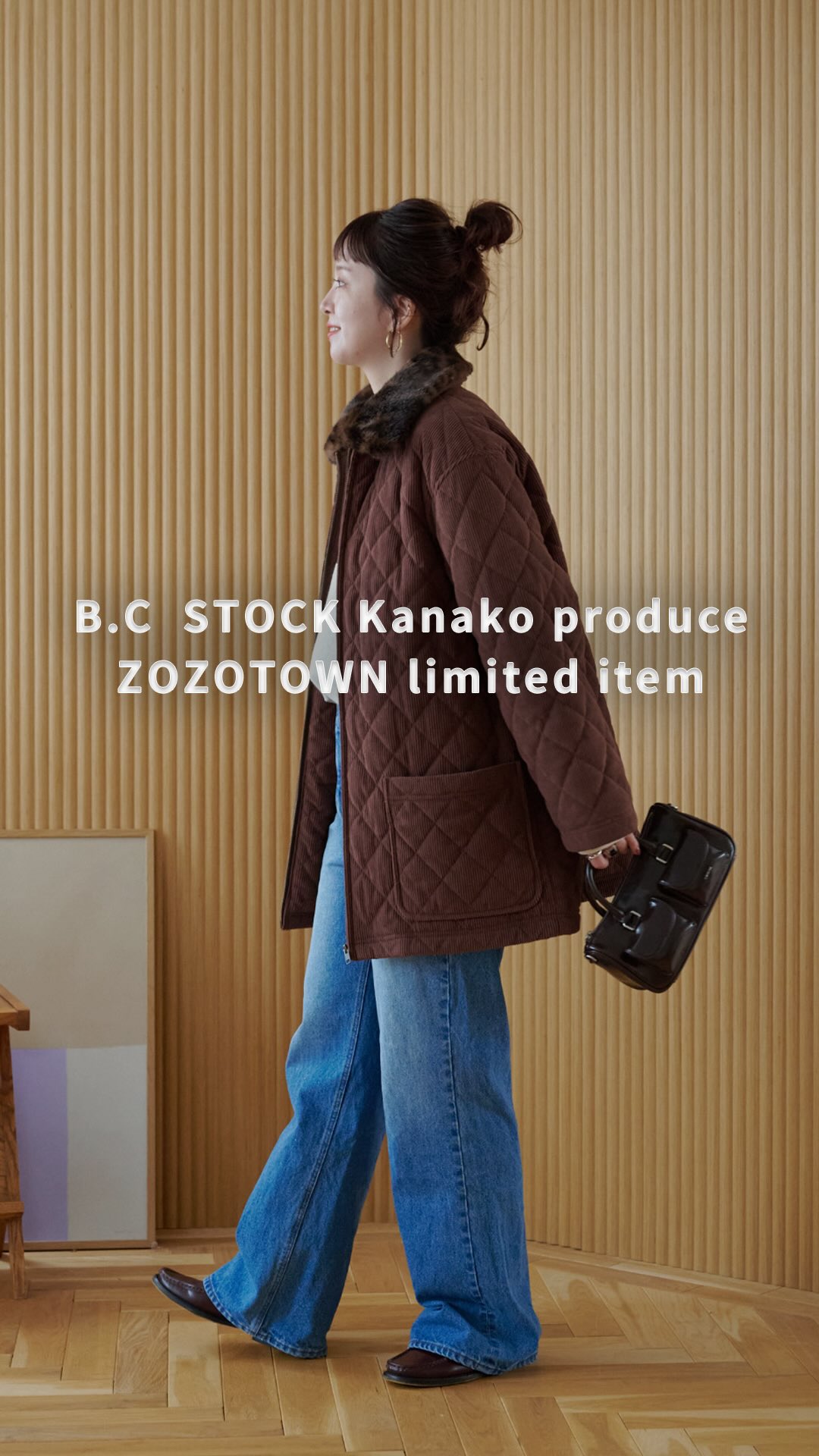 Instagram post by @bcstock.jp for Zozotown. Caption reads: B.C  STOCK Kanako produce
ZOZOTOWN limited....