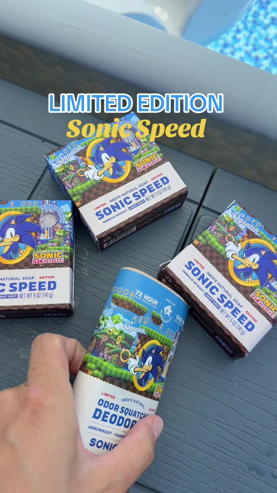 TikTok post by @jaydee.lauren for Dr. Squatch. Caption reads: Limited edition bundle from @Dr. Squatch Sonic....