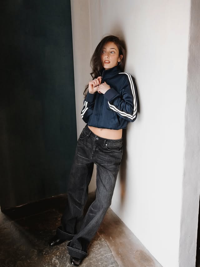 Instagram post by @nilsani for GOOD AMERICAN. Caption reads: fall preview of @goodamerican 🪁 #ad.