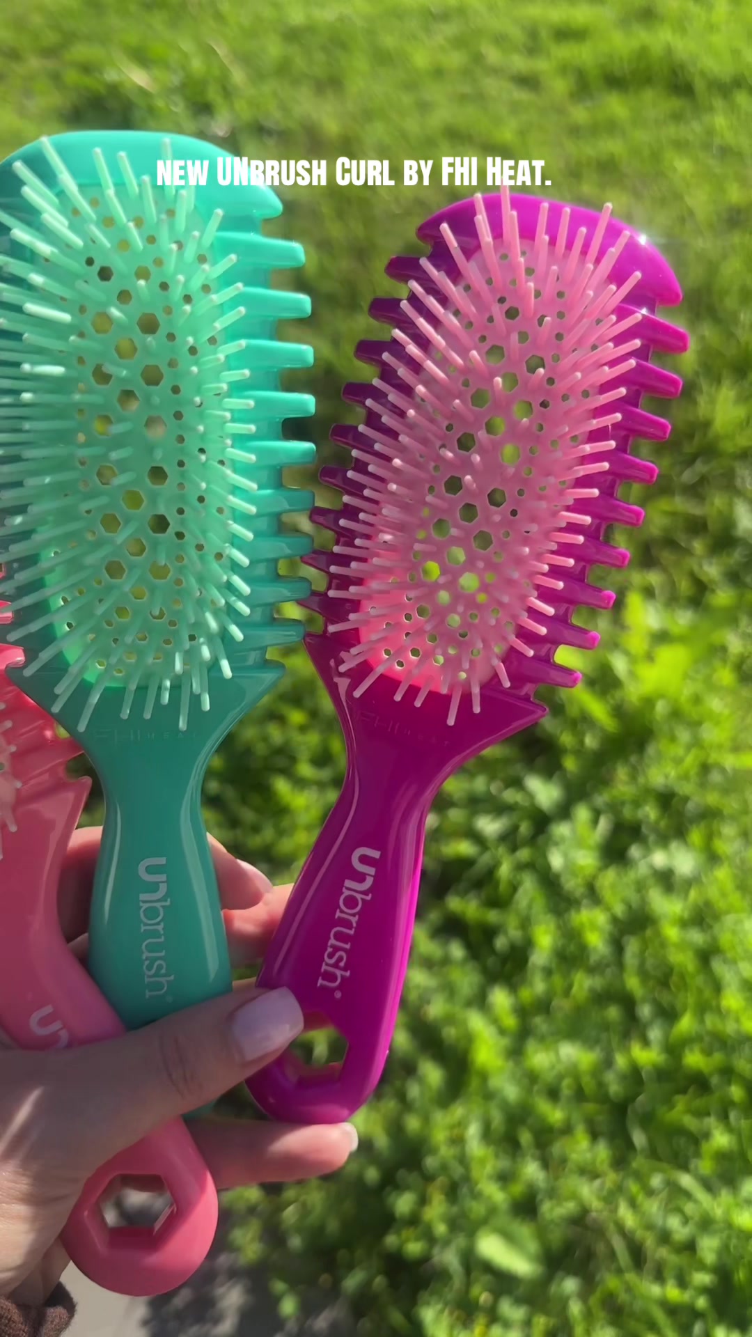 TikTok post by @mi.faves for FHI Heat. Caption reads: [...] #hairbrush #tiktokmademebuyit @FHI HEAT .