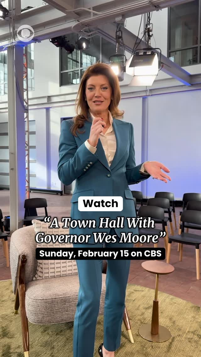 Instagram post by @norahodonnell for CBS News. Caption reads: [...] some of the topics we’ll touch on as CBS....