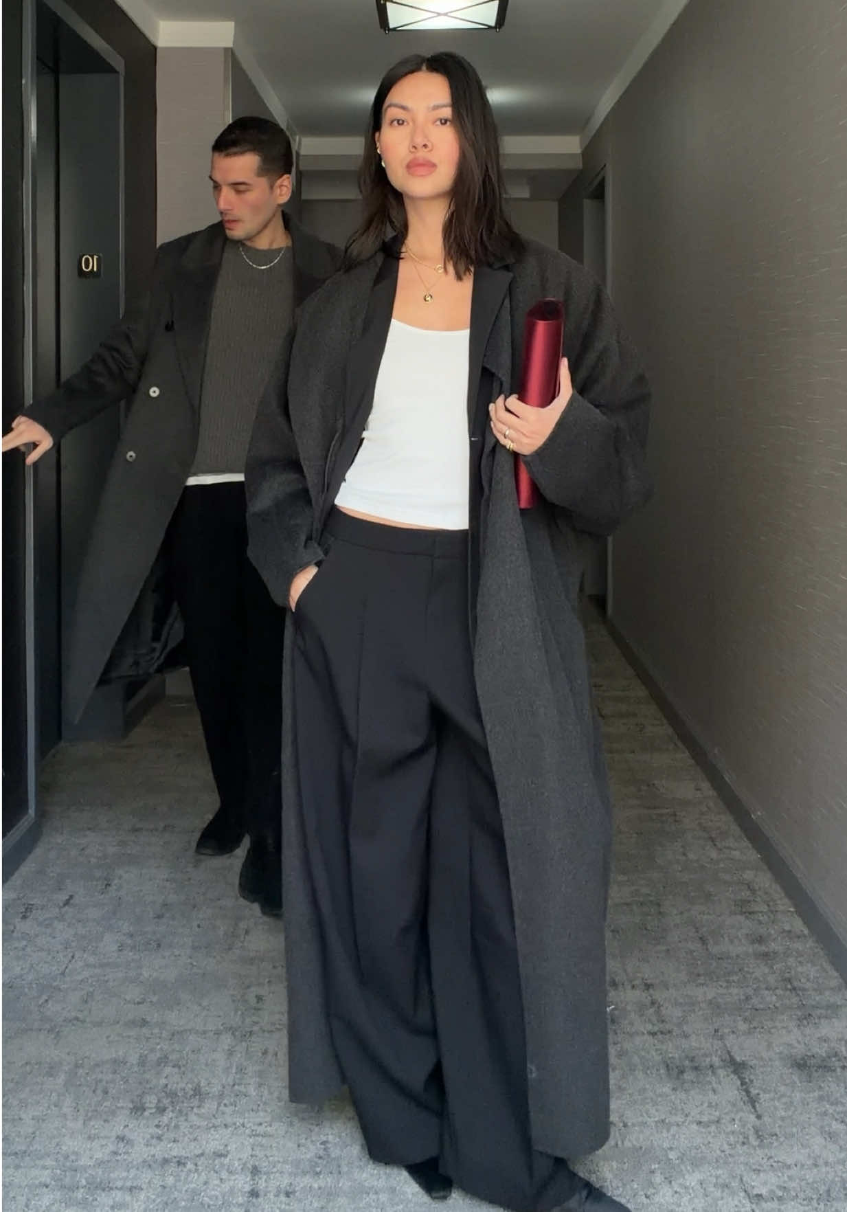 TikTok post by @mimin8r for Mejuri. Caption reads: What we’re wearing for holiday brunch @Mejuri....