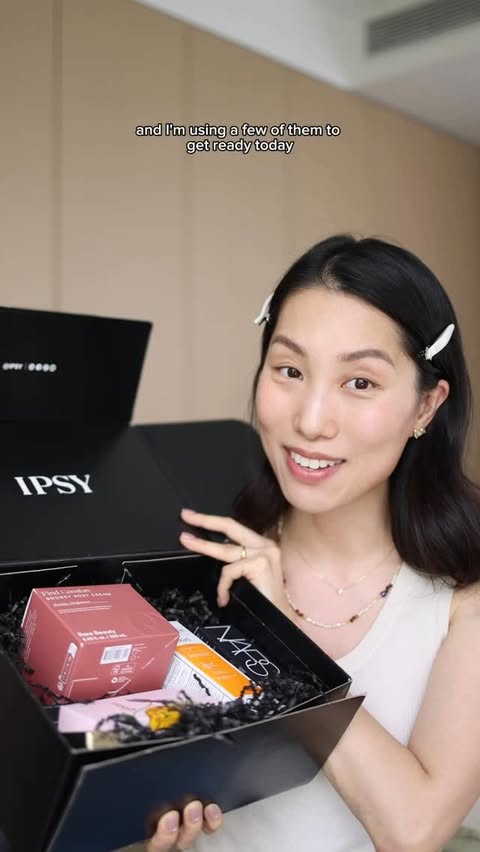 Instagram post by @chrishanxoxo for ILIA. Caption reads: [...] haircare, and body care all in one box.....