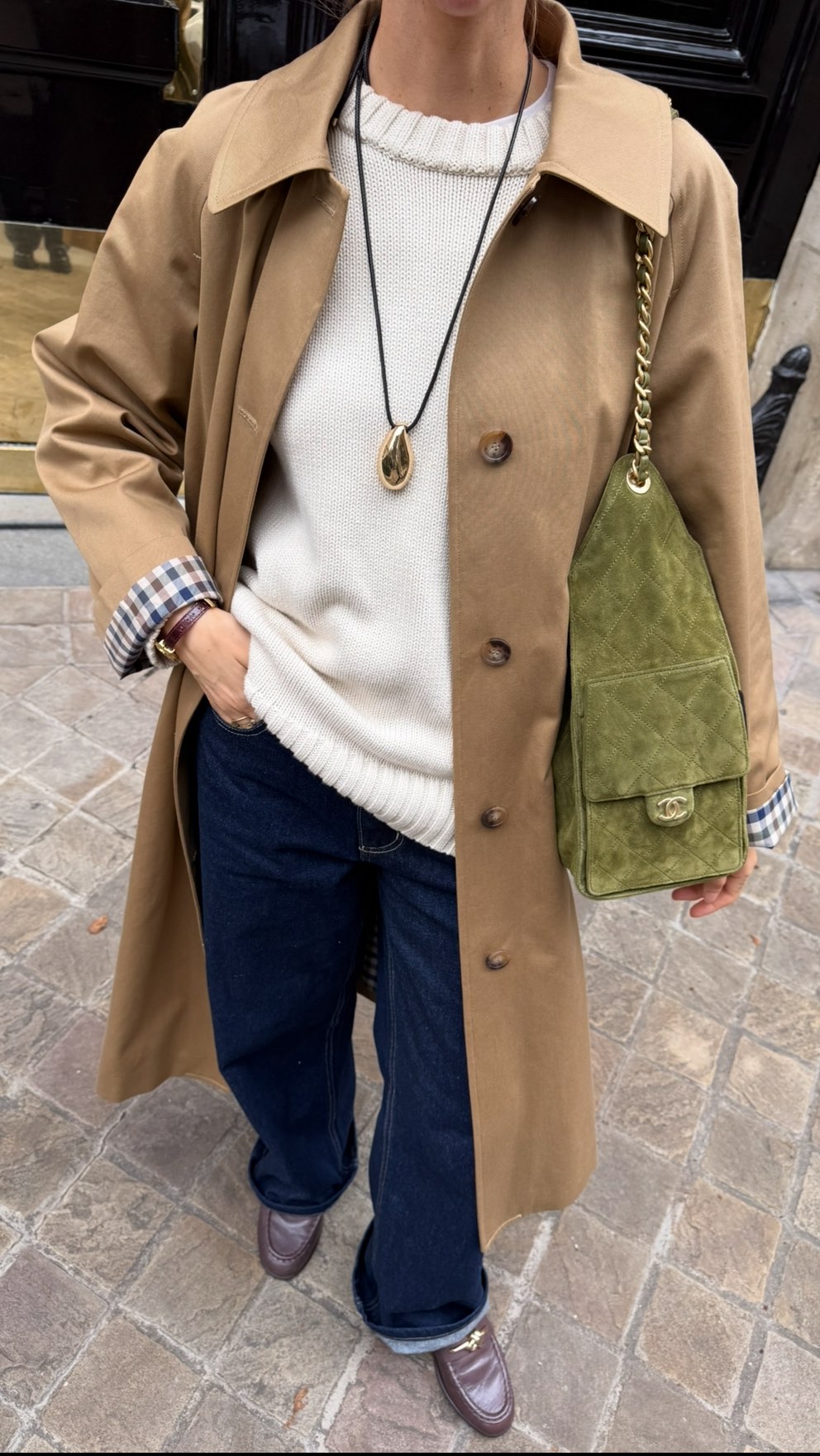 Instagram post by @thatgirlsophy for DISSH. Caption reads: unboxing my new Chanel 25 bag (I didn’t even know....