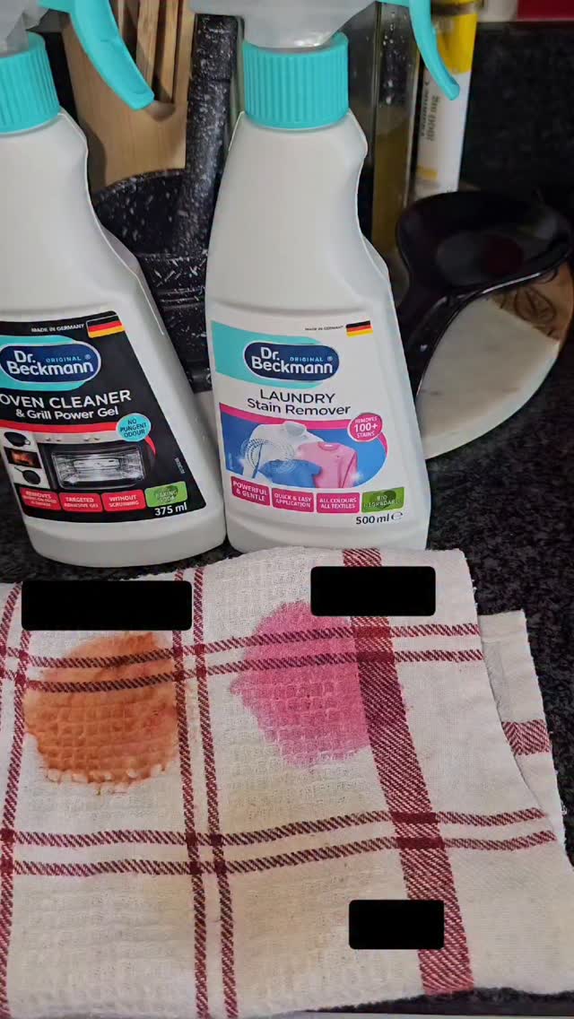 Instagram post by @amber_fredericks for Brand Advisor. Caption reads: The Dr. Beckmann Laundry Stain Remover and the Dr.....