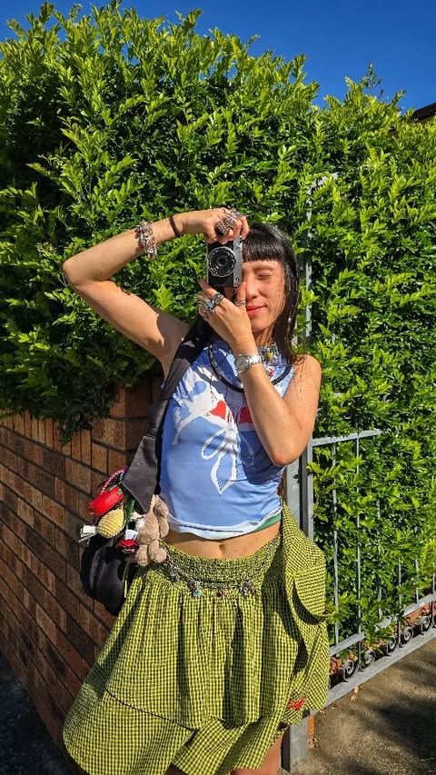 Instagram post by @tarachandra_ for Fujifilm. Caption reads: Naarm (Melbourne) ‼️ I’m speaking at the Fujifilm....