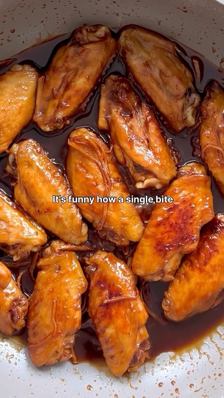 Instagram post by @kenjcooks for Bachan’s. Caption reads: chicken teriyaki wings @kenjcooks 

my grandmother....