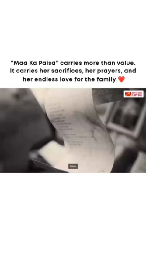 Instagram post by @financemarketviews for Aditya Birla Capital. Caption reads: [...] has traces of #MaaKaPaisa....