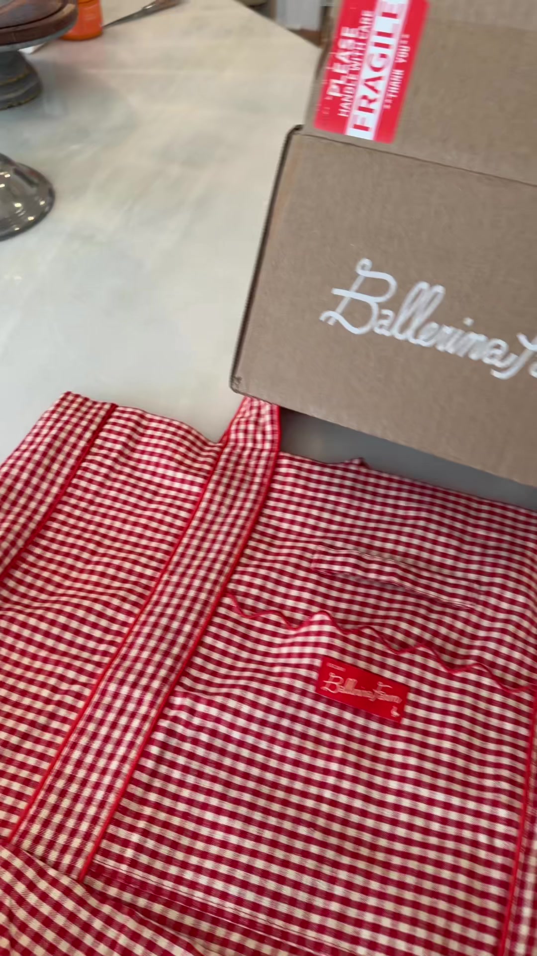 TikTok post by @ashley.jernigan for Ballerina Farm. Caption reads: @Ballerina Farm Store haul ❤️💌❤️#ballerinafarm....