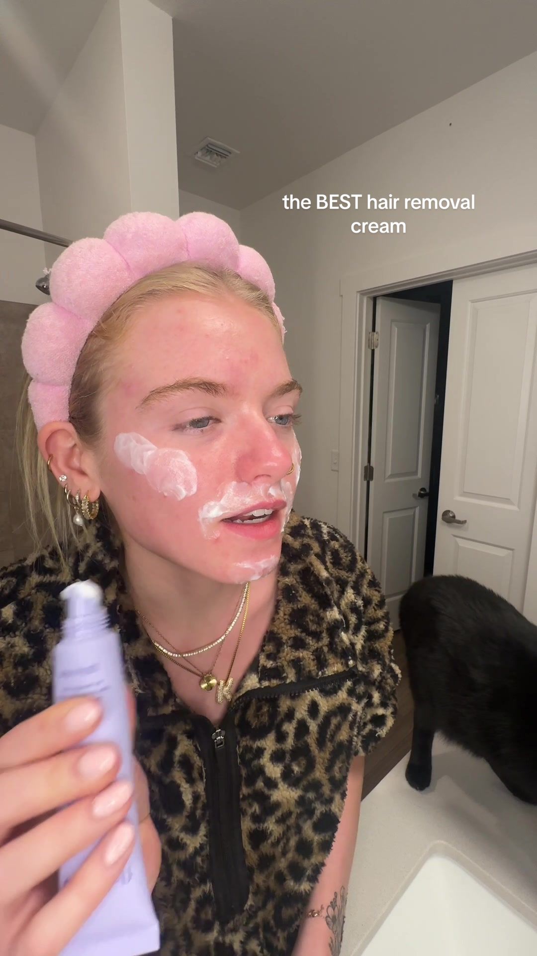 TikTok post by @miss.kenzienicole for Flamingo. Caption reads: [...] how it doesn’t burn at all😭🤍🫶 @Flamingo....