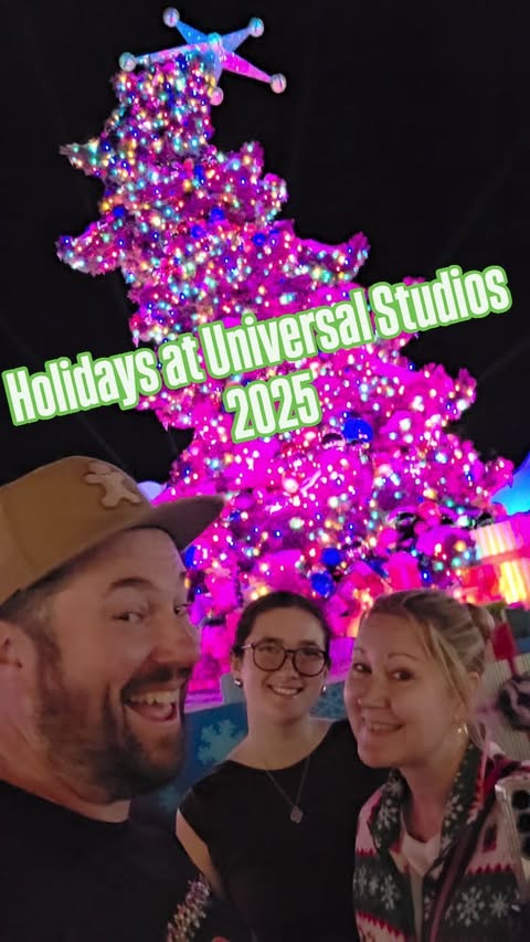 Instagram post by @scareventures for Universal Studios Hollywood. Caption reads: Holidays at Universal Studios Hollywood California....