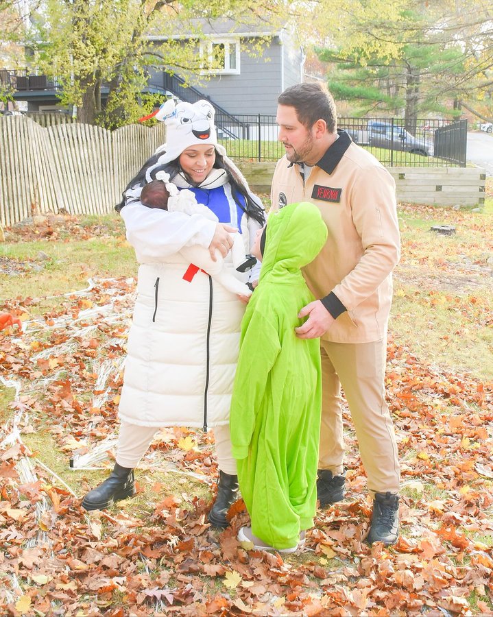 Instagram post by @alyssacherise for Old World Christmas. Caption reads: I ain’t afraid of no ghost 👻 giving Halloween its....