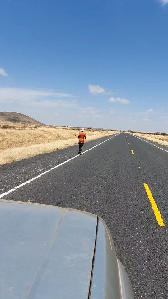 Instagram post by @iamdeokato for Veloforte. Caption reads: [...] At least 40km a day. Run streak. @veloforte....