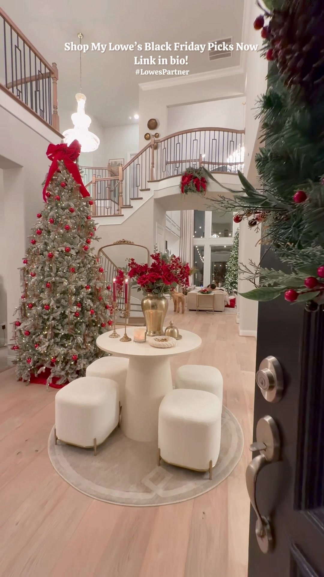 TikTok post by @myblissfulhome for Lowe's. Caption reads: #ad So excited to share some of my favorite Lowe’s....