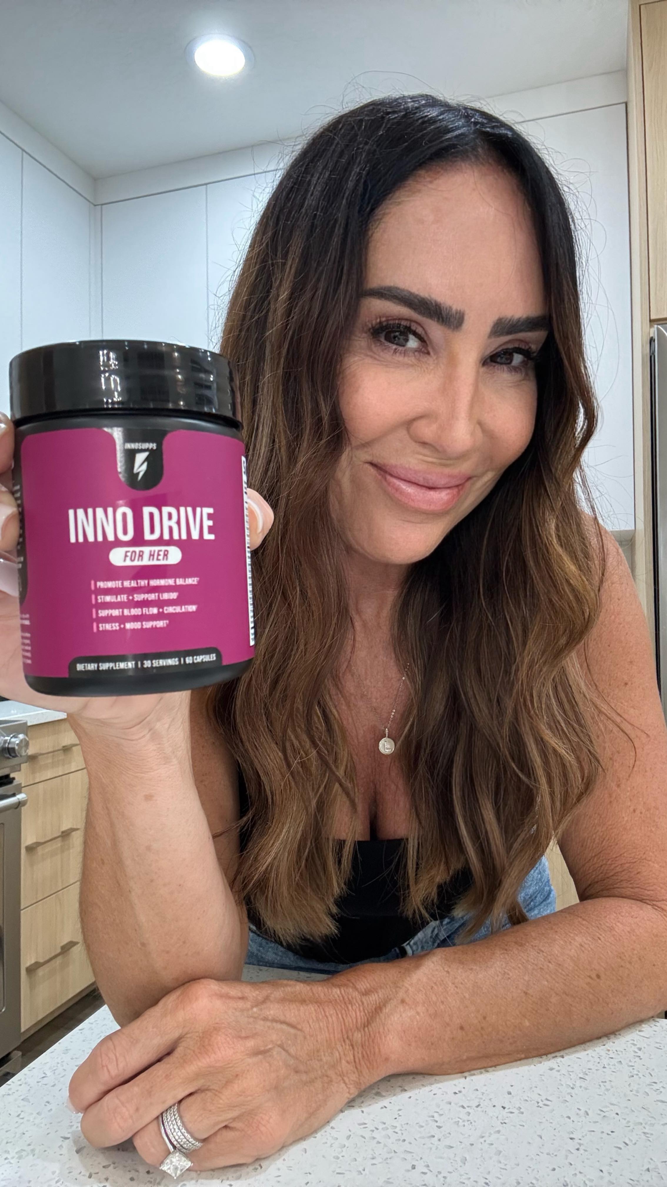 Instagram post by @lalainboca for Inno Supps. Caption reads: Sexy starts here! 
I’ve been taking Inno Drive:....