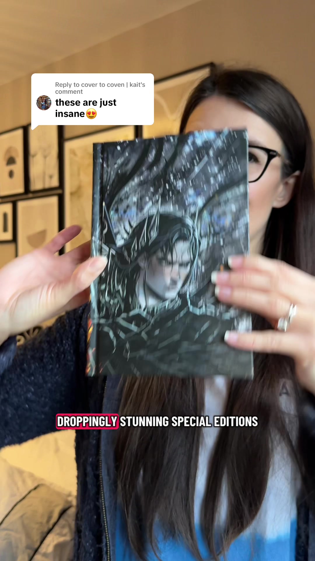 TikTok post by @violet.hollow for Books2Door. Caption reads: [...] book to look like this from now on....