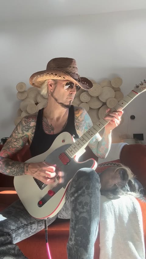 Instagram post by @john5official for Fender. Caption reads: Hope everybody has a great Friday and a wonderful....