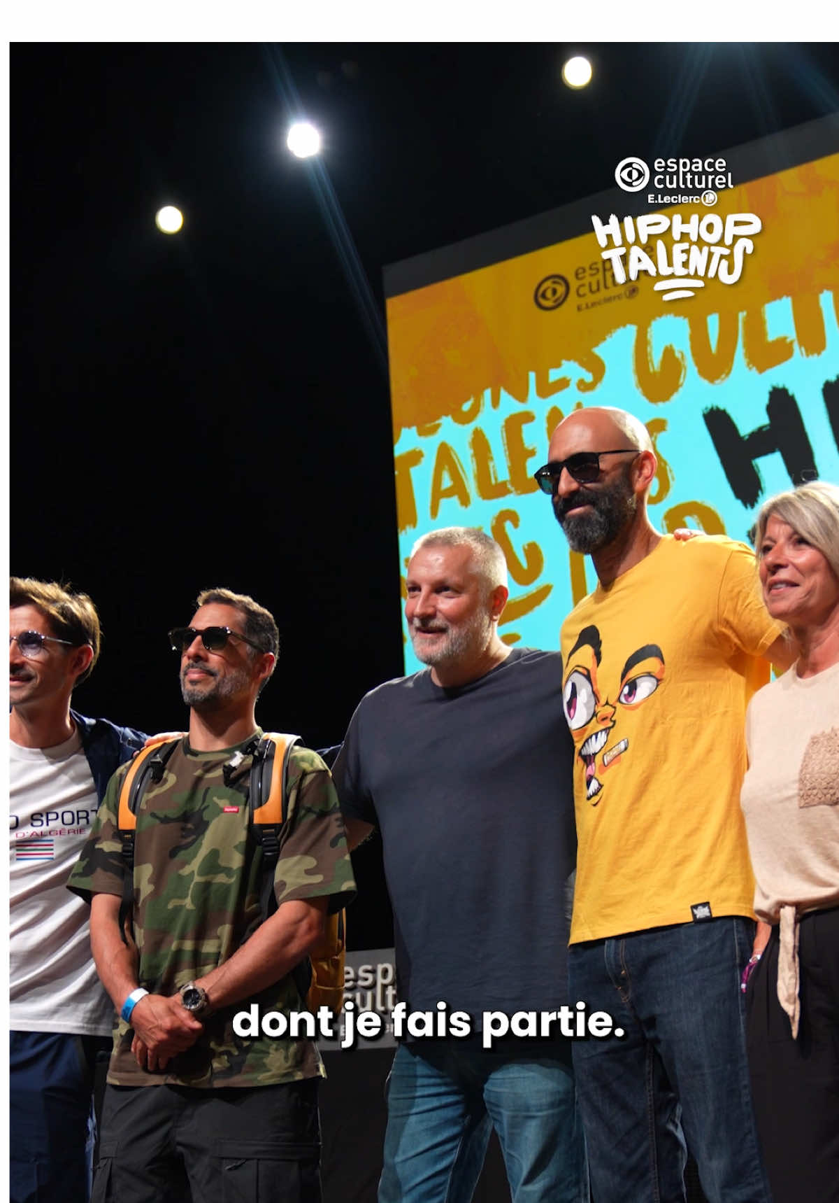 TikTok post by @skyrockfm for E.Leclerc. Caption reads: Fred part à la recherche des futures pépites du....