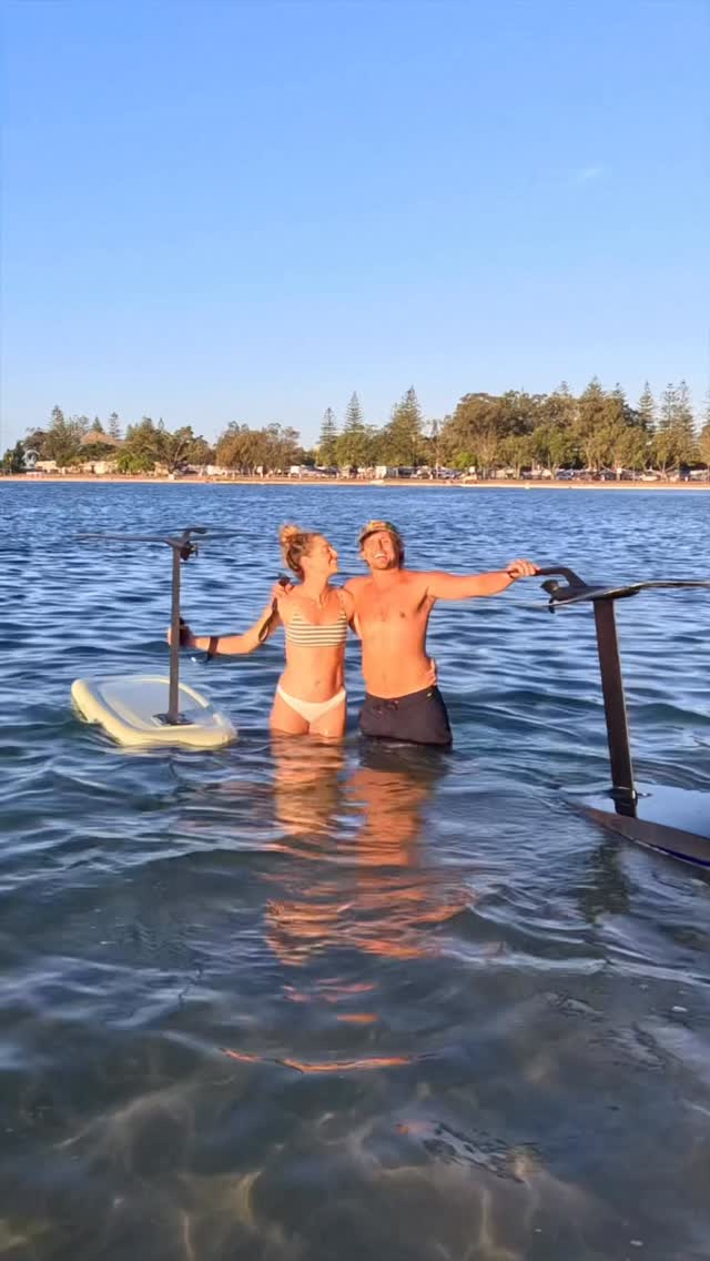 Instagram post by @harleyclifford for Fliteboard. Caption reads: [...] a whole lot better! Wifey learnt to....