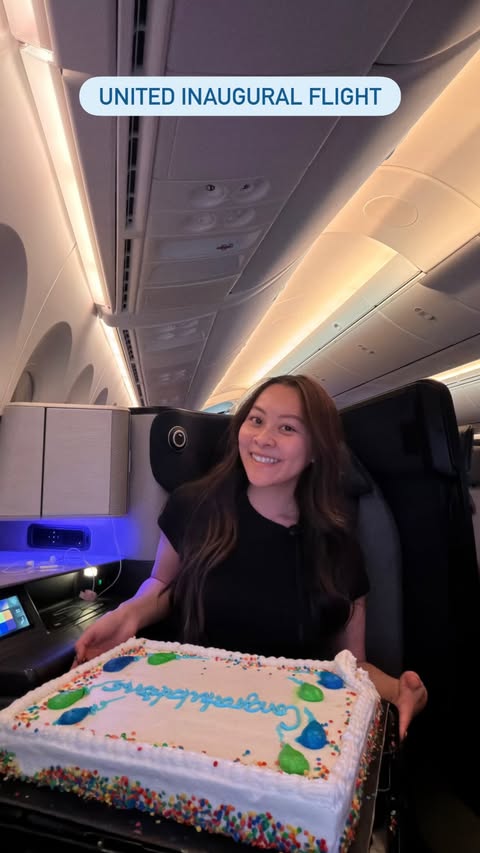 Instagram post by @jlinhh for United Airlines. Caption reads: One of the coolest ways I’ve spent my birthday......