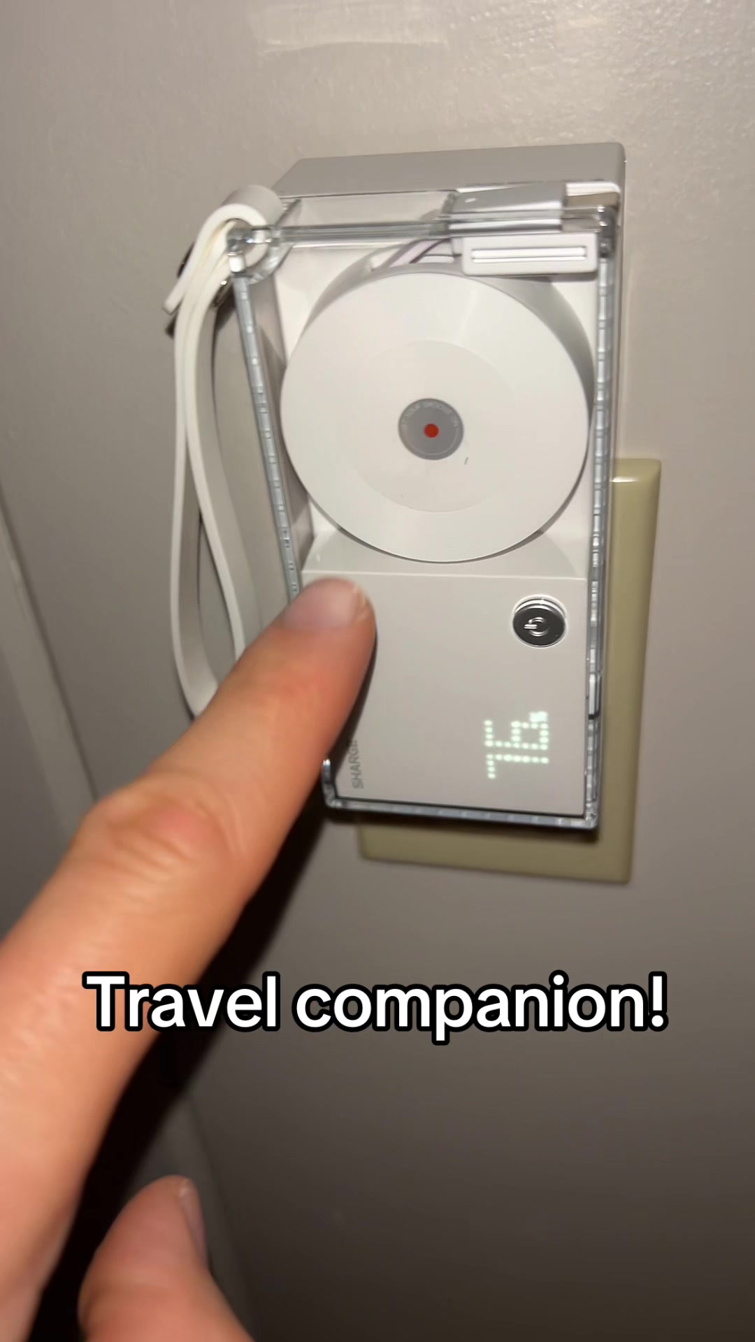 TikTok post by @thewplus for Sharge. Caption reads: @SHARGE-US #sharge #shargecharger #phone #travel....