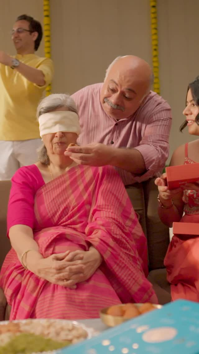 Instagram post by @haldirams.official for Social Samosa. Caption reads: When the taste is this iconic, even blindfolds....