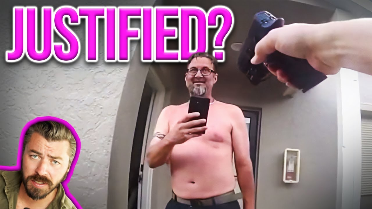 YouTube post by @DonutOperator for MANSCAPED. Caption reads: Neighbor's Dispute Ends With SHOTS FIRED!.