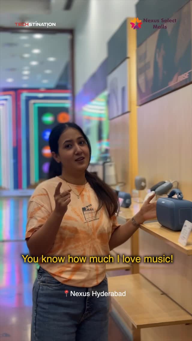 Instagram post by @pooja.pareek5 for Bose. Caption reads: Popped into Nexus Hyderabad “for a quick look”....