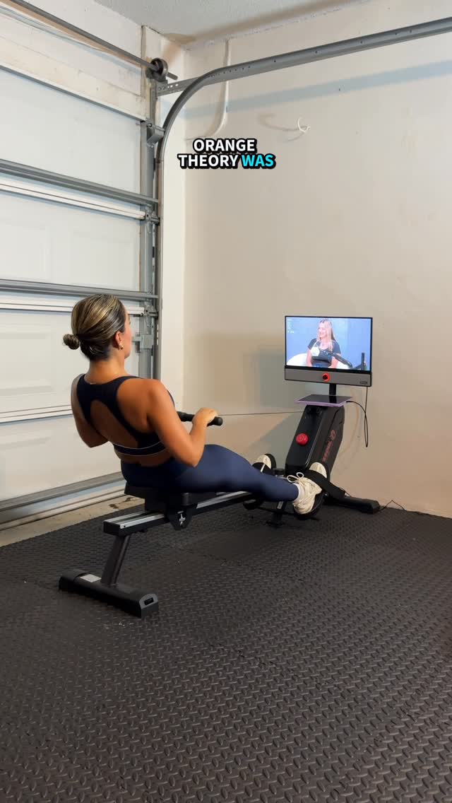 Instagram post by @natalieavni for YESOUL FITNESS. Caption reads: My favorite way to sneak in a workout + podcast....