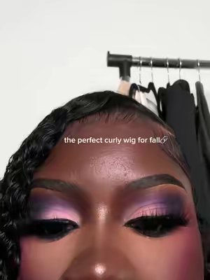 TikTok post by @therealdeecole for Lemoda Hair. Caption reads: [...] My favorite curly wig right now😍🔗 @Lemoda....