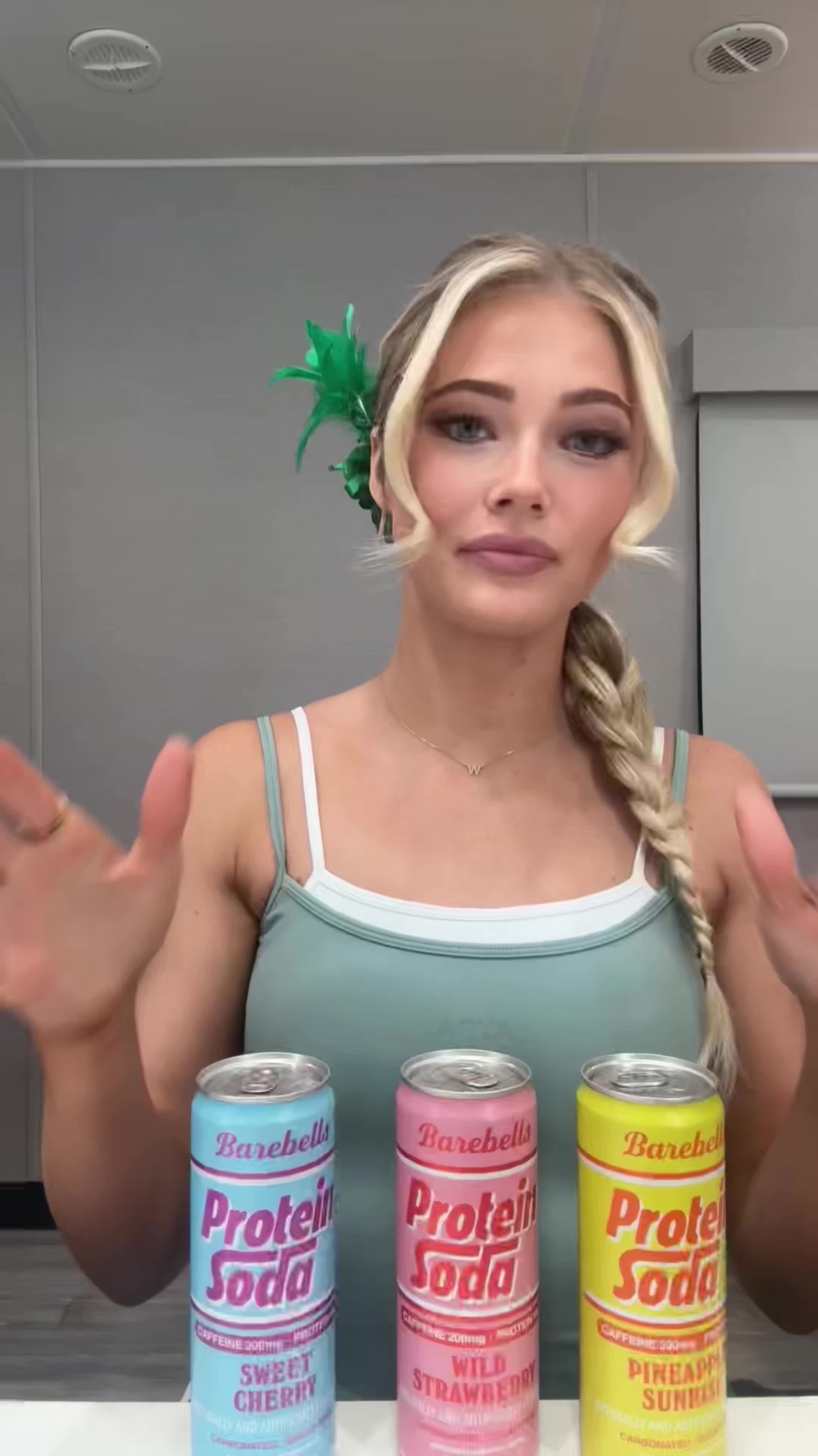 TikTok post by @ryleearnold for Barebells. Caption reads: Back when I didn’t know how the night was going to....