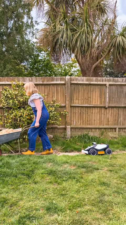 Instagram post by @houseoflittlewomen for Mammotion Tech. Caption reads: [...] LUBA mini 2 AWD from @mammotionuk....