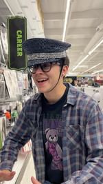 Instagram post by @brayden.nicoleeats for Party City. Caption reads: Party city HATES to see us coming 😂😂 @partycity....