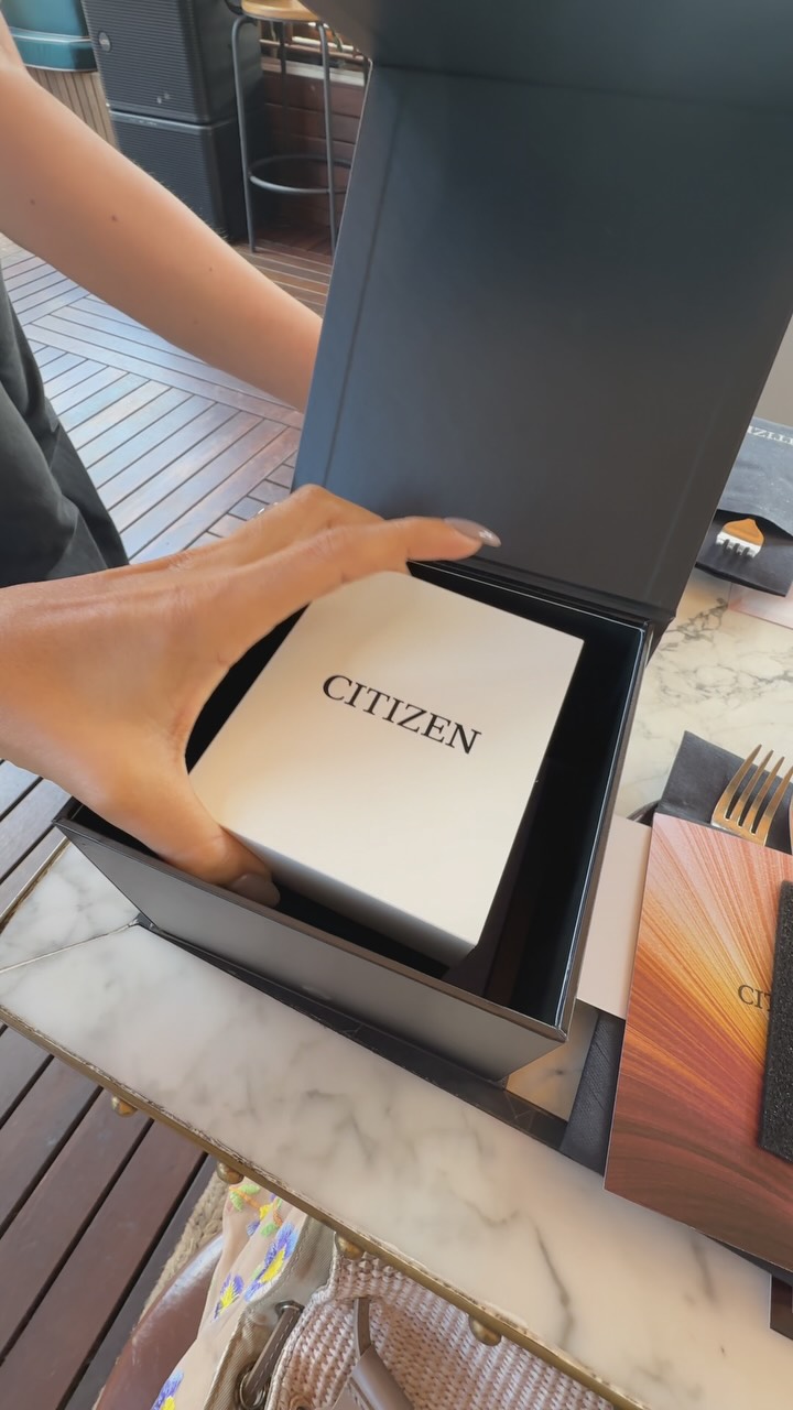 Instagram post by @lorenaaltamiranoactriz for Citizen Watch. Caption reads: Gracias @citizenlatino por esta experiencia. Ame....