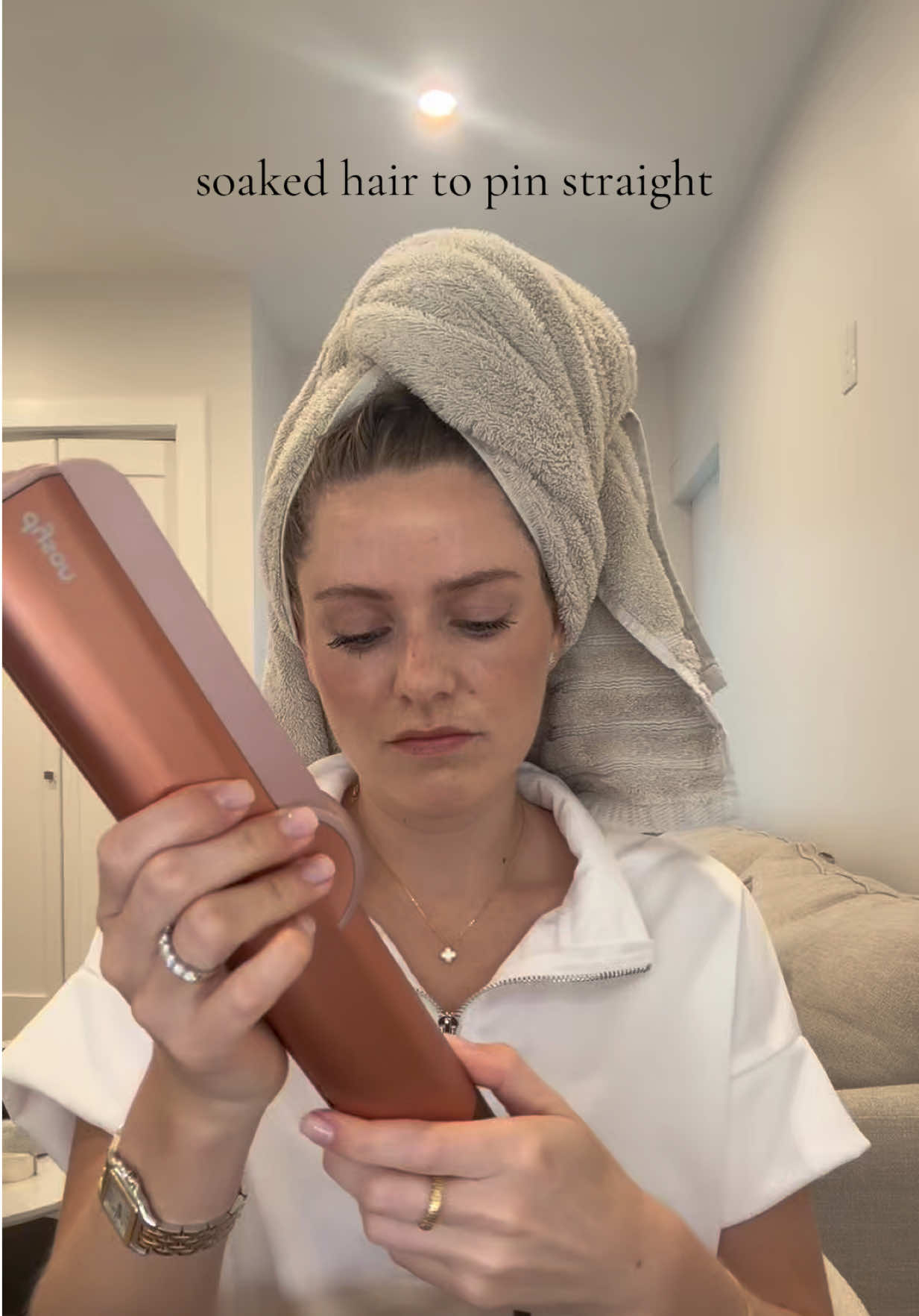 TikTok post by @solitness_ for Dyson. Caption reads: @Dyson USA 🫶🏻.