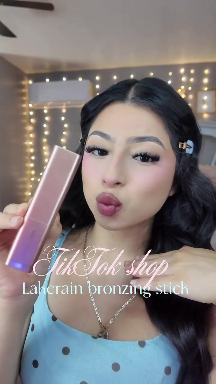 TikTok post by @a.sshhlleeyy for Lakerain Beauty. Caption reads: [...] stick💋 | click link to purchase 🩷@lakerain....