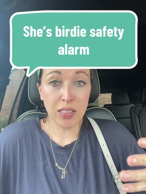 TikTok post by @chaosinthecarolinas for She’s Birdie. Caption reads: [...] #safetyfirst #selfdefense @She’s Birdie.