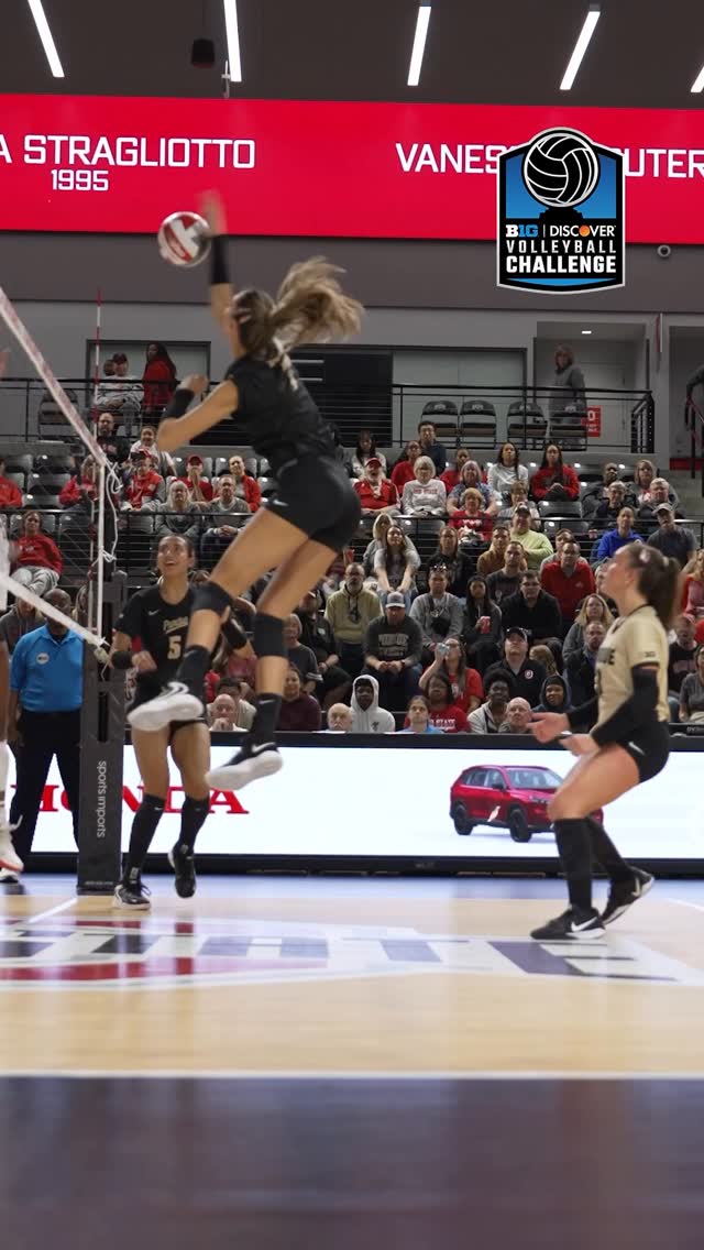 Instagram post by @volleyballworldusa for Discover. Caption reads: Bianka Lulic’s 5️⃣th kill of the night put the....