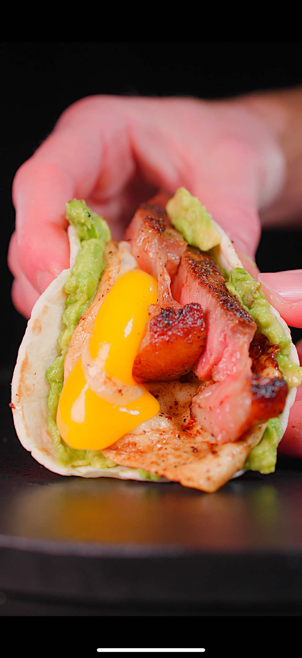 TikTok post by @colinwingerter for Oats Overnight. Caption reads: Breakfast Taco Washed Down with @Oats Overnight 🌮....