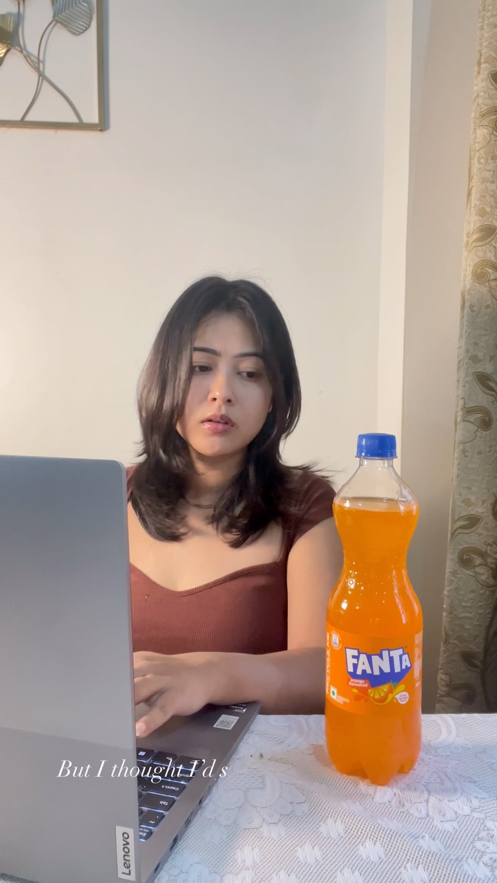 Instagram post by @bidushi_sukanya for Fanta. Caption reads: My day when something delicious is a part of it....