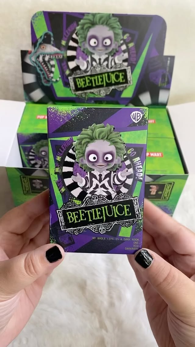 Instagram post by @lifeofcarlyyy for Beetlejuice. Caption reads: 🪲🖤BEETLEJUICE🖤🪲 I can’t believe it finally....