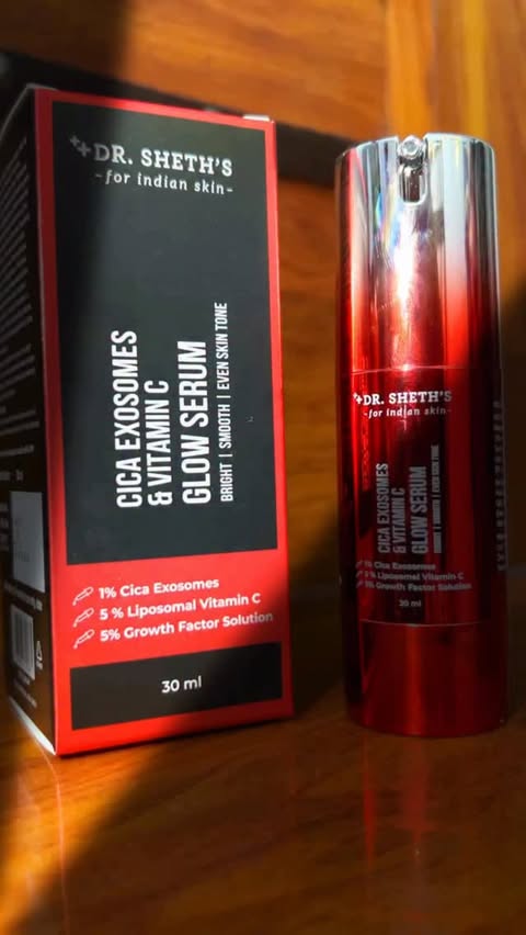 Instagram post by @nitin_sonike for Dr Sheths. Caption reads: @drsheths glow serum #fashionstyle #drsheths [...].