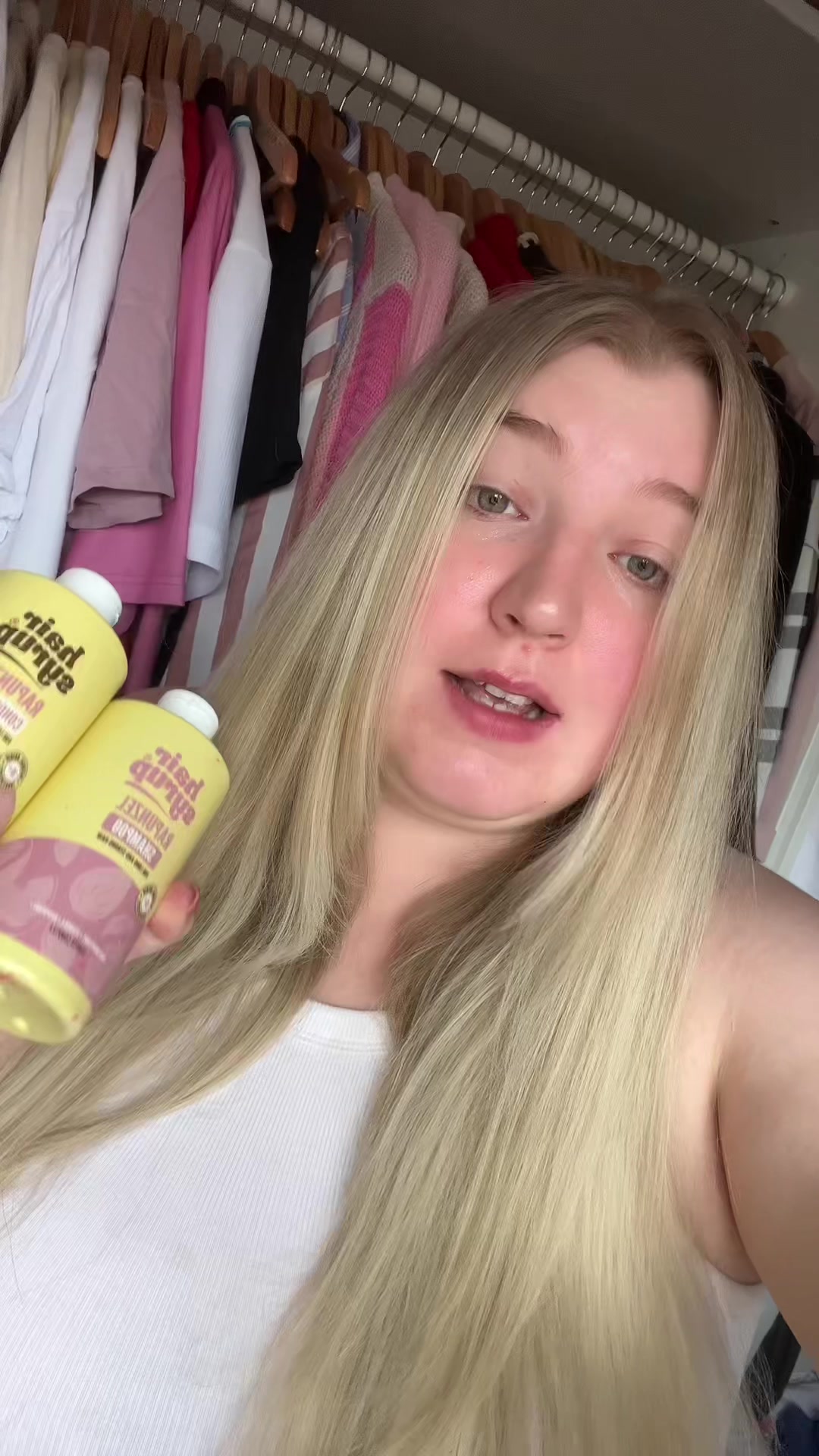 TikTok post by @booktokandchill for Hair Syrup. Caption reads: @hairsyrup What is this Witchcraft. This silky....
