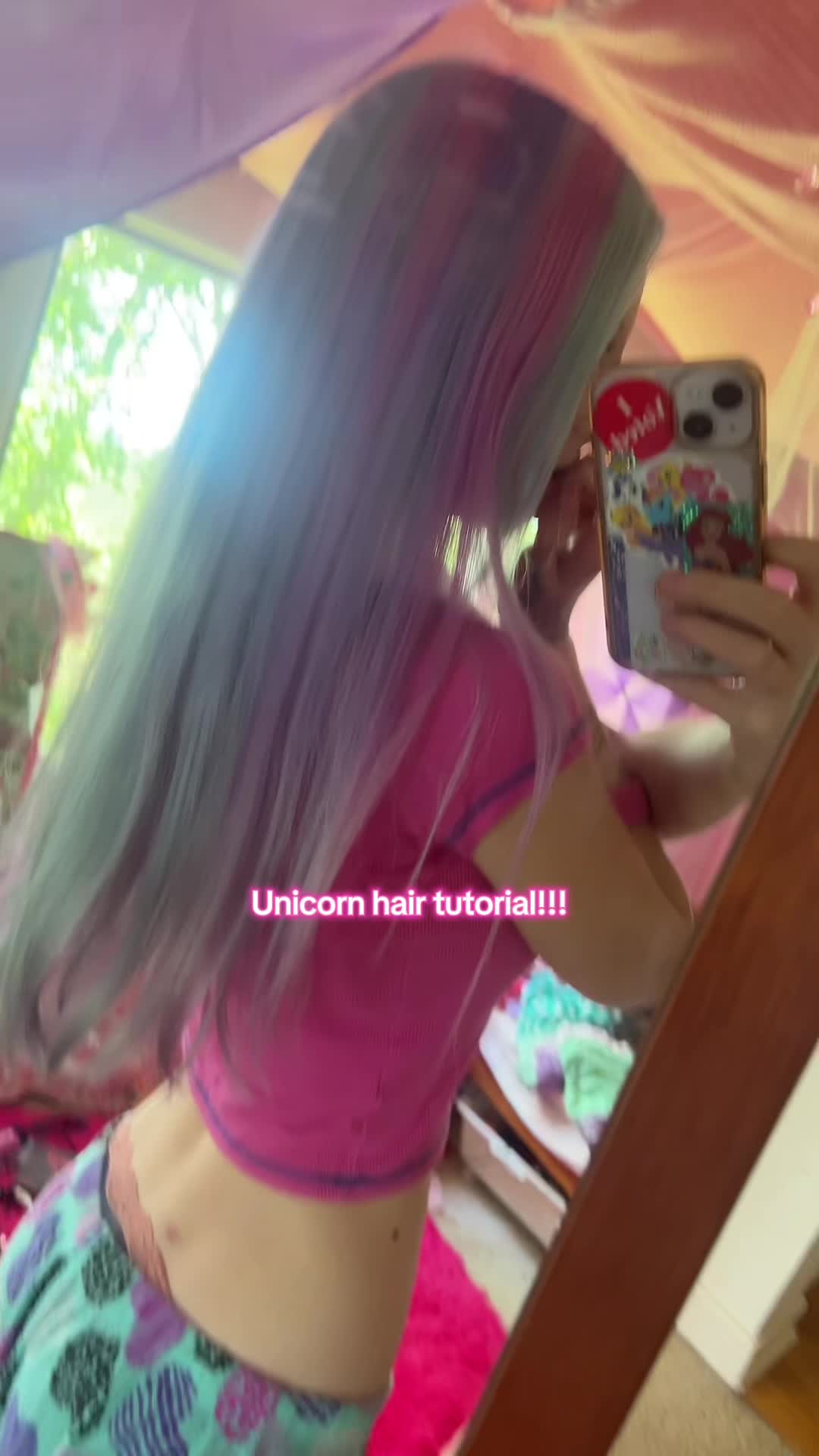 TikTok post by @dietc0kebb for Lunar Tides Hair. Caption reads: Thank you @Lunar Tides for the lovely hair dye!!....