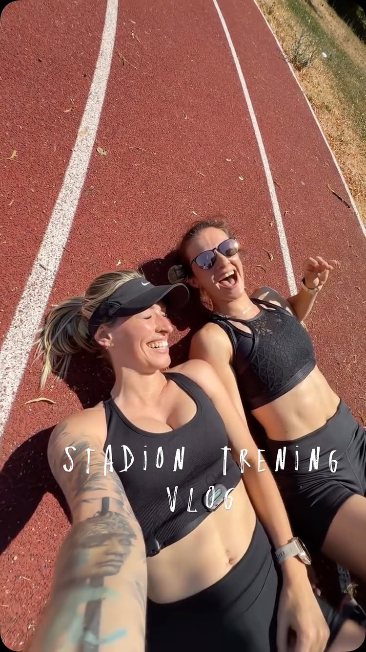 Instagram post by @rebekafink for Vitamin Well. Caption reads: Kaj naj recem ! Danes ni bil plan trenirat, ma ne....