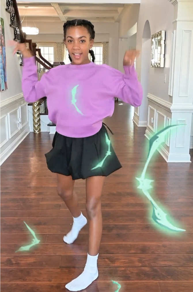 TikTok post by @mightymcclures for Disney Channel. Caption reads: [...] Vampirina: Teenage Vampire 🦇  @Disney....