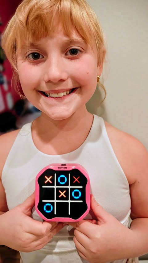 Instagram post by @lacey.officially for GiiKER. Caption reads: Game on! 🎮✨
The Giiker Tic-Tac-Toe Bolt takes....