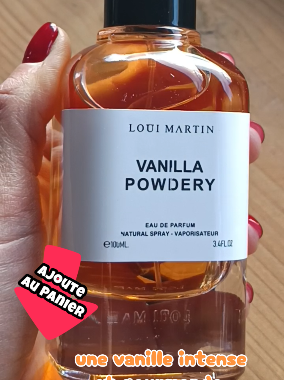 TikTok post by @les.dealeuses.de for Aprizo. Caption reads: @APRIZO Le parfum vanille à tester absolument....