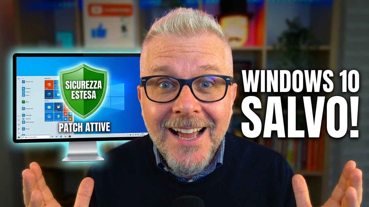 YouTube post by @gentiluomodigitale for NordPass. Caption reads: Windows 10 October 2026 deadline: here's what to....